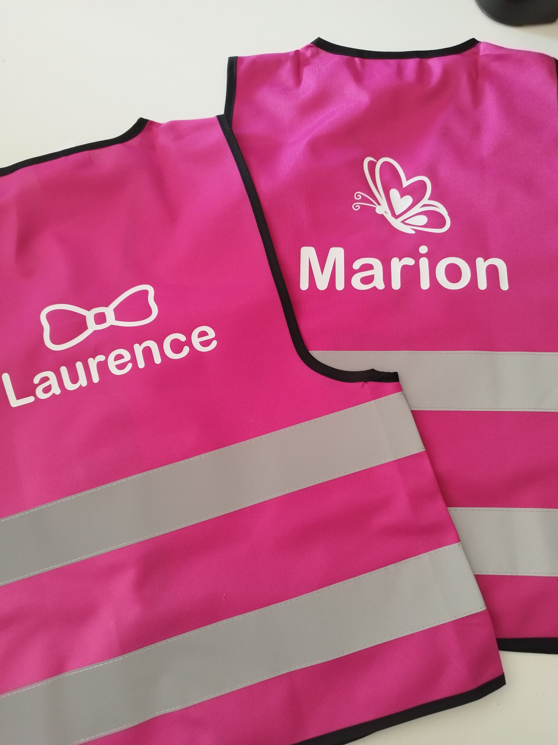 Fluovest roos met naam - Afbeelding 4