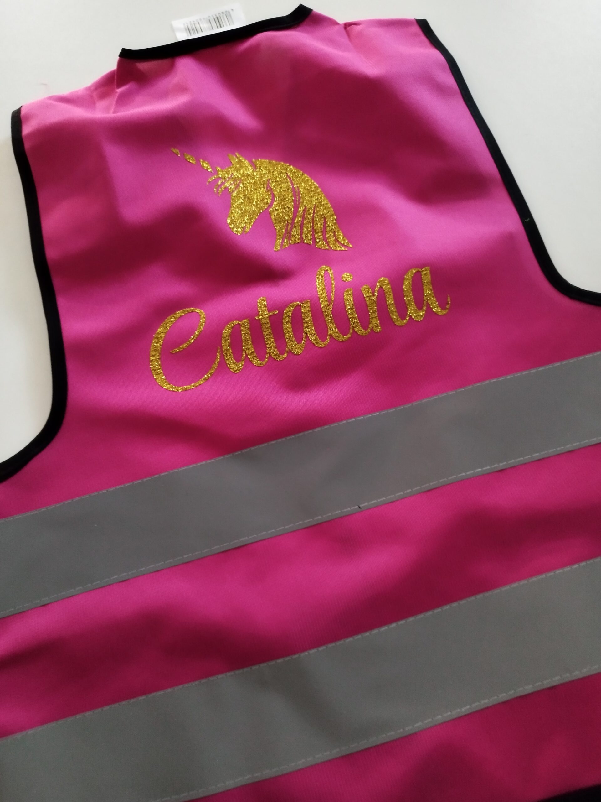 Fluovest roos met naam - Afbeelding 5