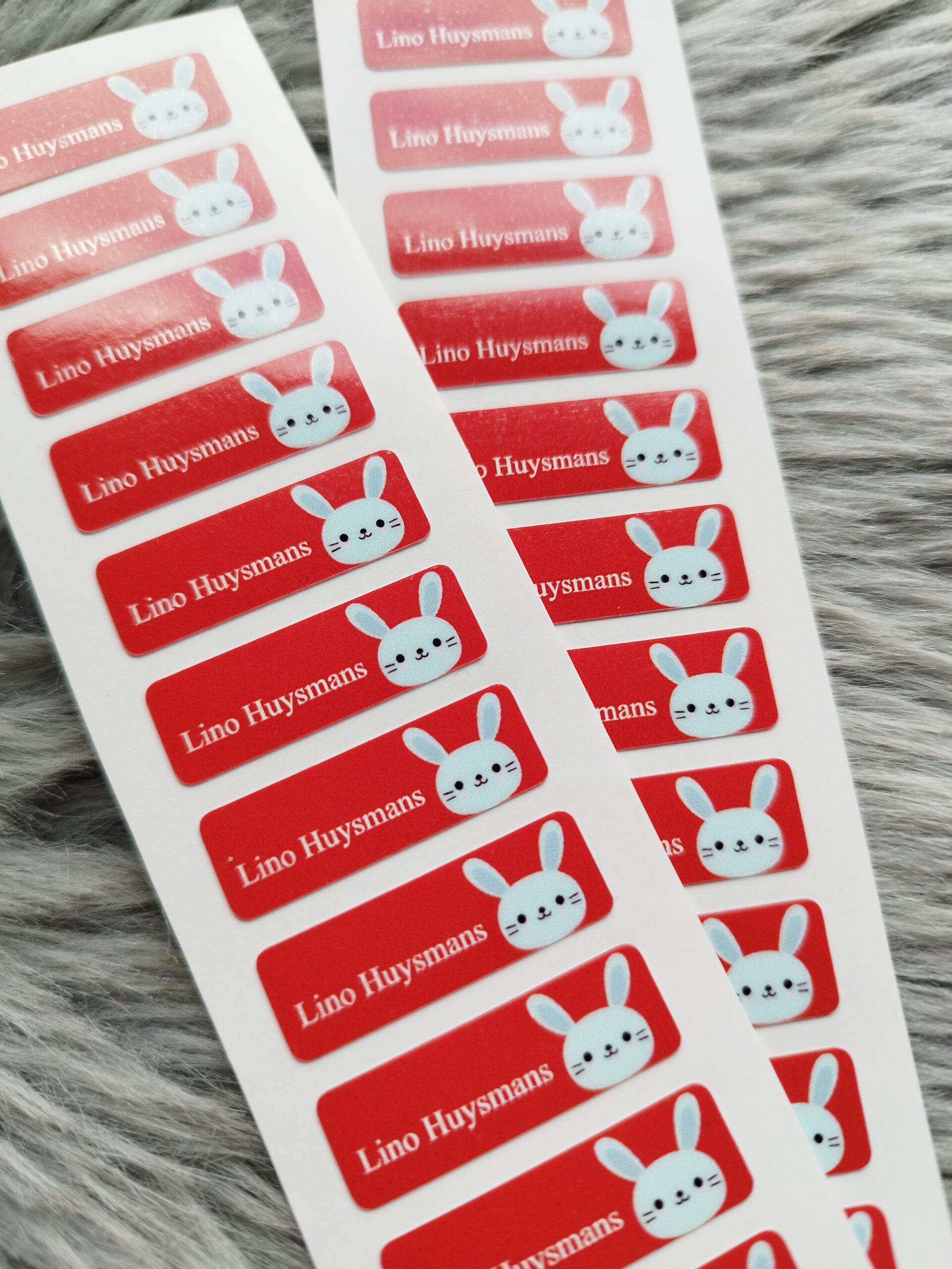 Naamstickers 3 x 1 cm per 10 stuks