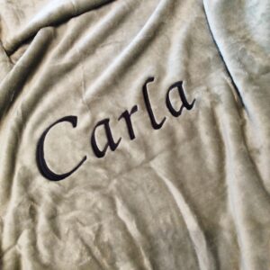 fleece deken met naam geborduurd
