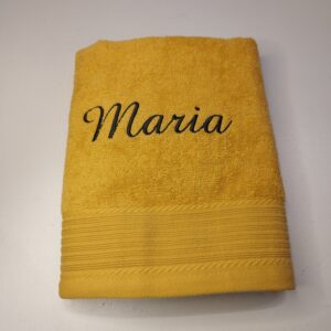 Handdoek klein geborduurd met naam