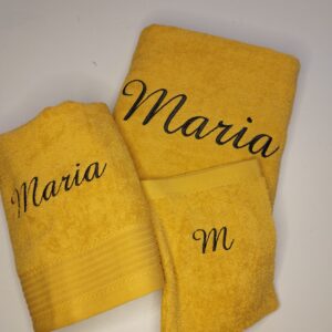 Handdoekenset geborduurd met naam